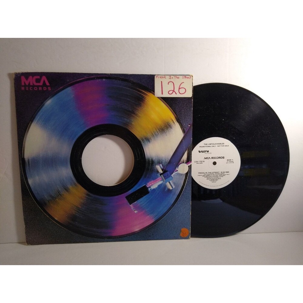 The Untouchables - Freak In The Street 12" Single Promo 1986 MCA 33 RPM WARPED